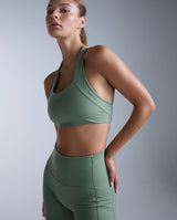 Form Racerback Medium Impact Bra, Fern Green/Fern Green