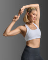 Form Racerback Medium Impact Bra - WHITE/WHITE
