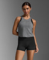Form Soft Jersey Crop Tank - Harbor Mist/Black