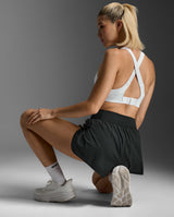 Light Speed High Impact Bra, White/Silver Reflective