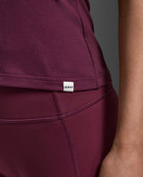 Fluid Modal Ribbed Tank, Amaretto/White