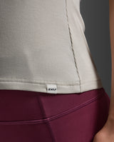 Fluid Modal Ribbed Tank, Moon/White