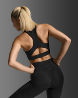 Bio Nylon Longline Bra, Black/Black