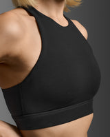 Bio Nylon Longline Bra, Black/Black