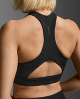 Bio Nylon Longline Bra, Black/Black