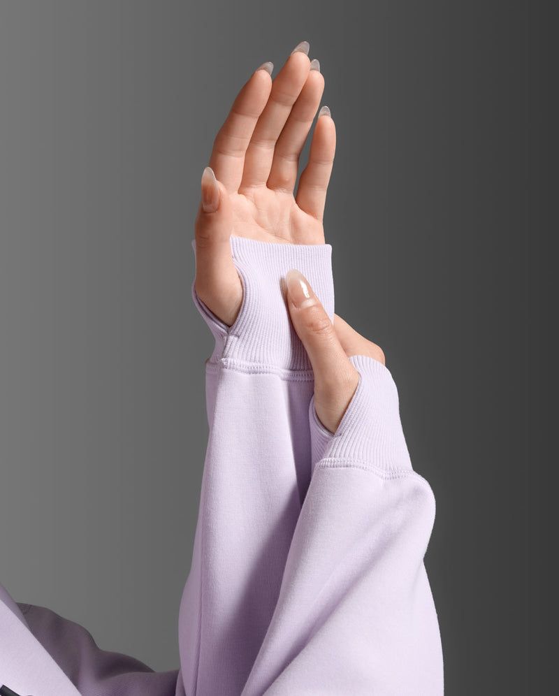 Form Smooth Spacer Crop Hoodie, Virtual Violet/Virtual Violet