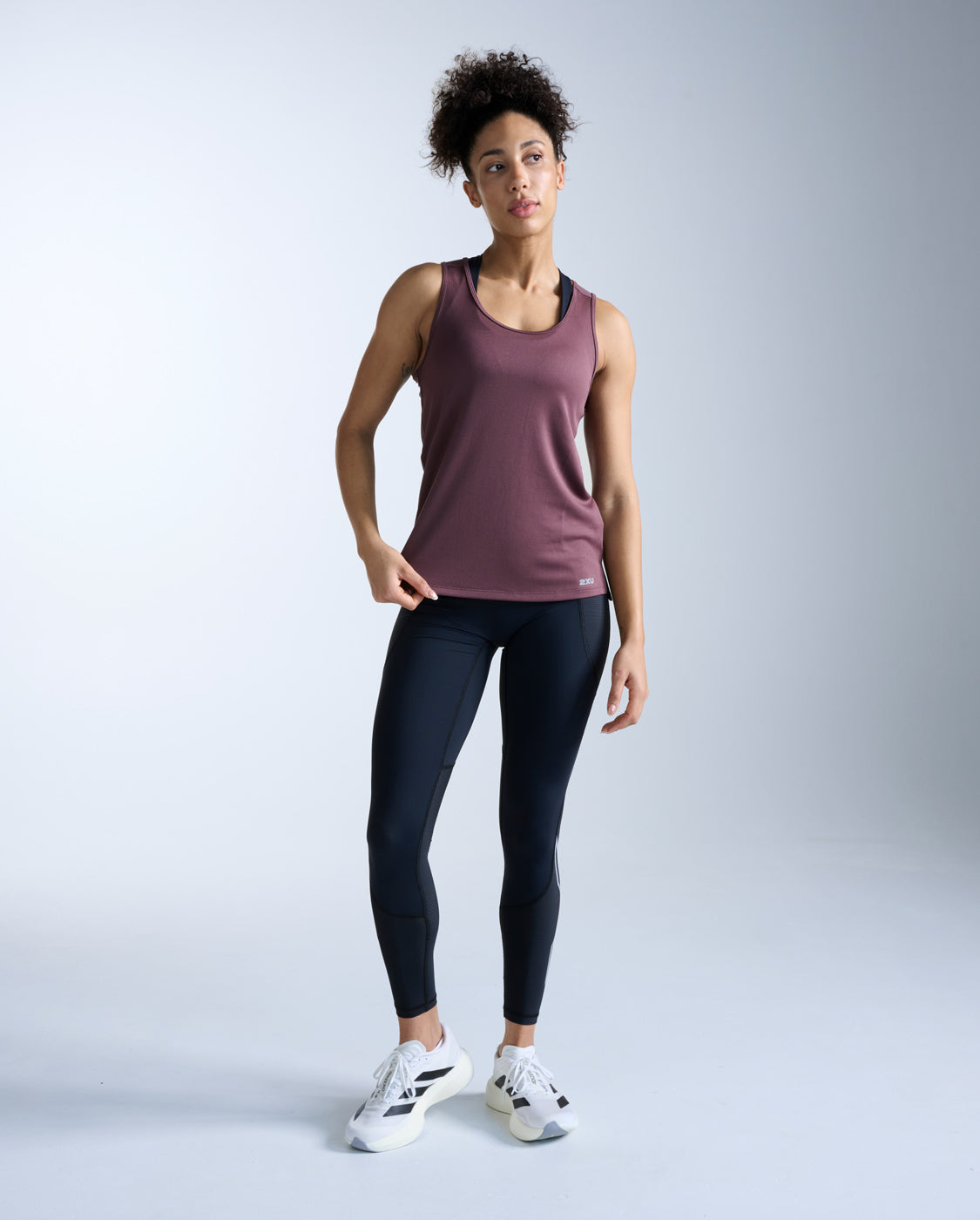Aero Singlet, Currant/Silver Reflective
