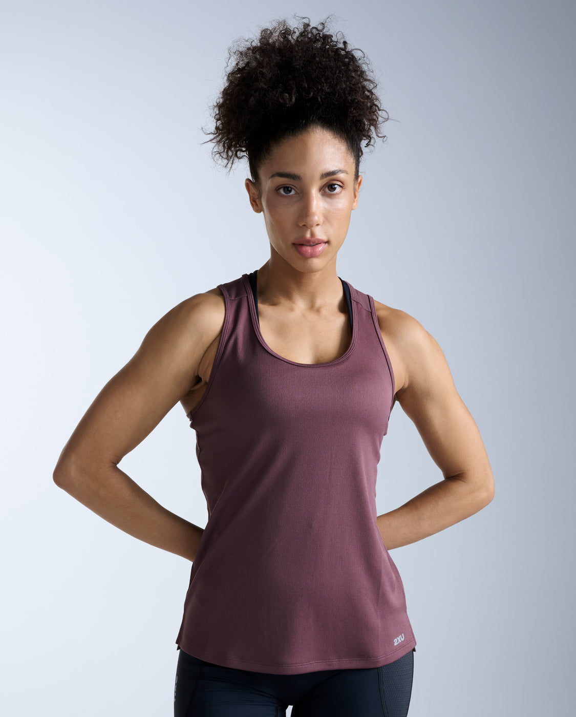 Aero Singlet, Currant/Silver Reflective