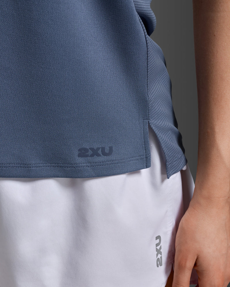 Aero Mesh Singlet, Indigo/Indigo Reflective