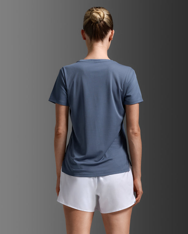 Aero Mesh Tee, Indigo/Indigo Reflective