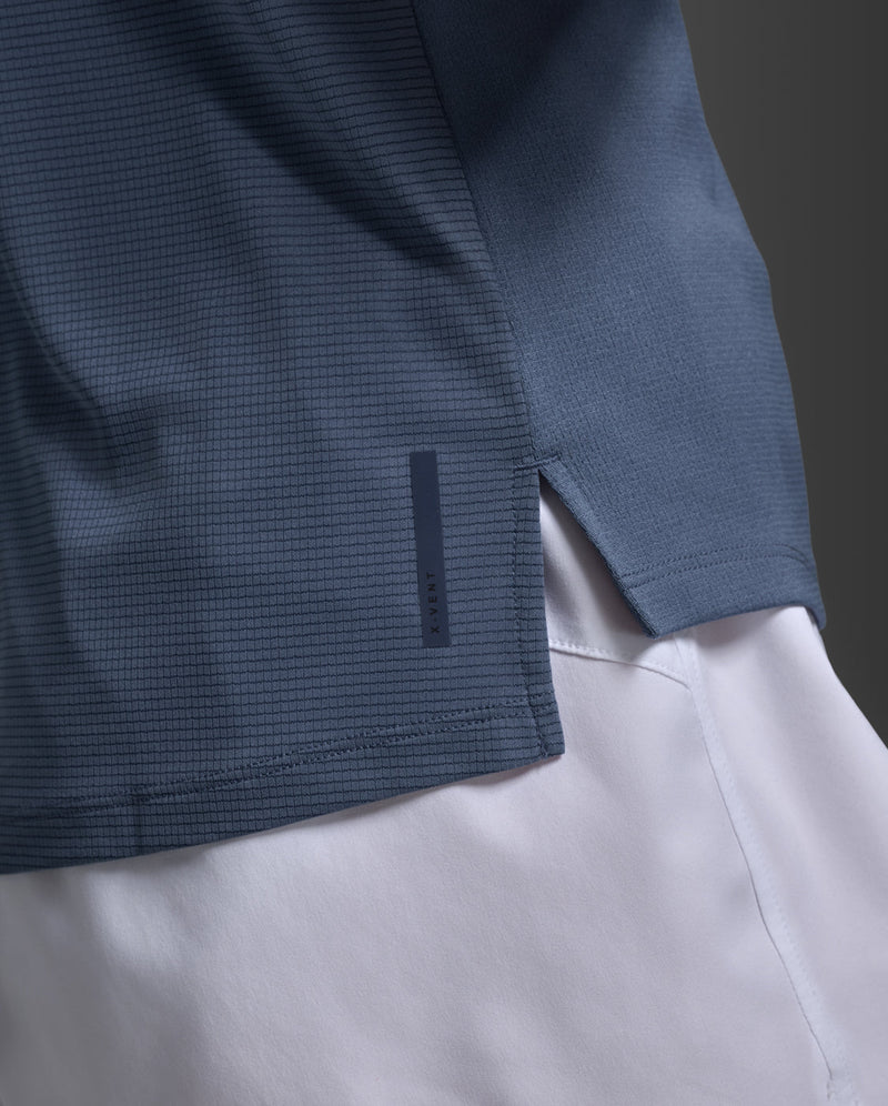 Aero Mesh Tee, Indigo/Indigo Reflective