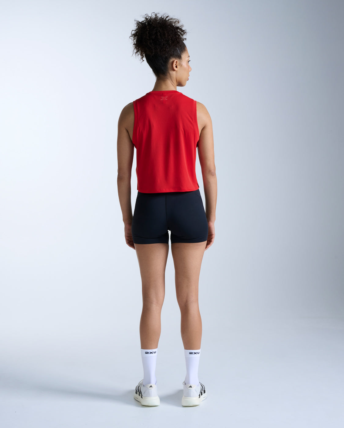 Aero Mesh Crop Tank, Red Blaze/Red Blaze Reflective