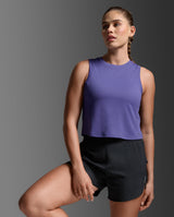 Aero Mesh Crop Tank, Future Dusk/Future Dusk Reflective