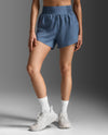 Aero Hi-Rise 4 Inch Shorts - INDIGO/INDIGO REFLECTIVE