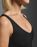 Fluid Longline Bra, Black/Black