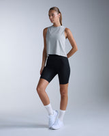 Form Soft Jersey Relaxed Tank, Harbor Mist/White