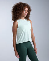 Form Soft Jersey Relaxed Tank, Mint Dust/White