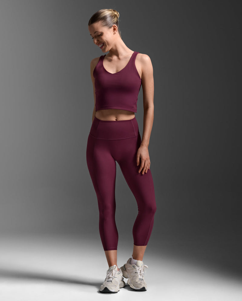 Fluid Hi-Rise 7/8 Tights, Amaretto/Amaretto