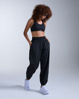 Aero Oversized Jogger, Black/Silver Reflective