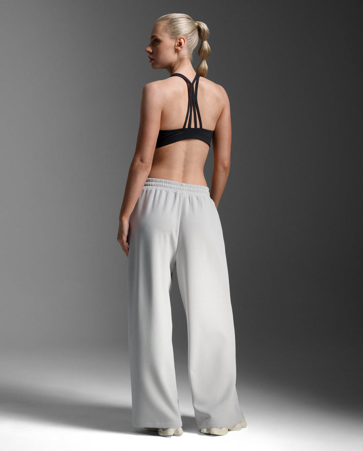 Wonderluxe Sand Washed Wide Leg Pants, Harbor Mist/White