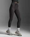 Flex Hi-Rise Drawcord Tights - SABLE/SABLE