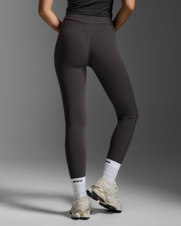 Flex Hi-Rise Drawcord Tights, Sable/Sable