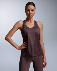 ReLight Racerback Singlet, Currant/White