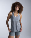 Relight Racerback Singlet - DARK SAGE/WHITE