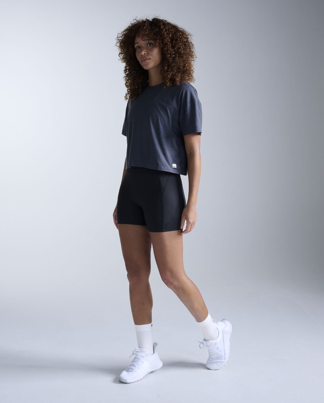 Form Soft Jersey Relaxed Tee, India Ink/White