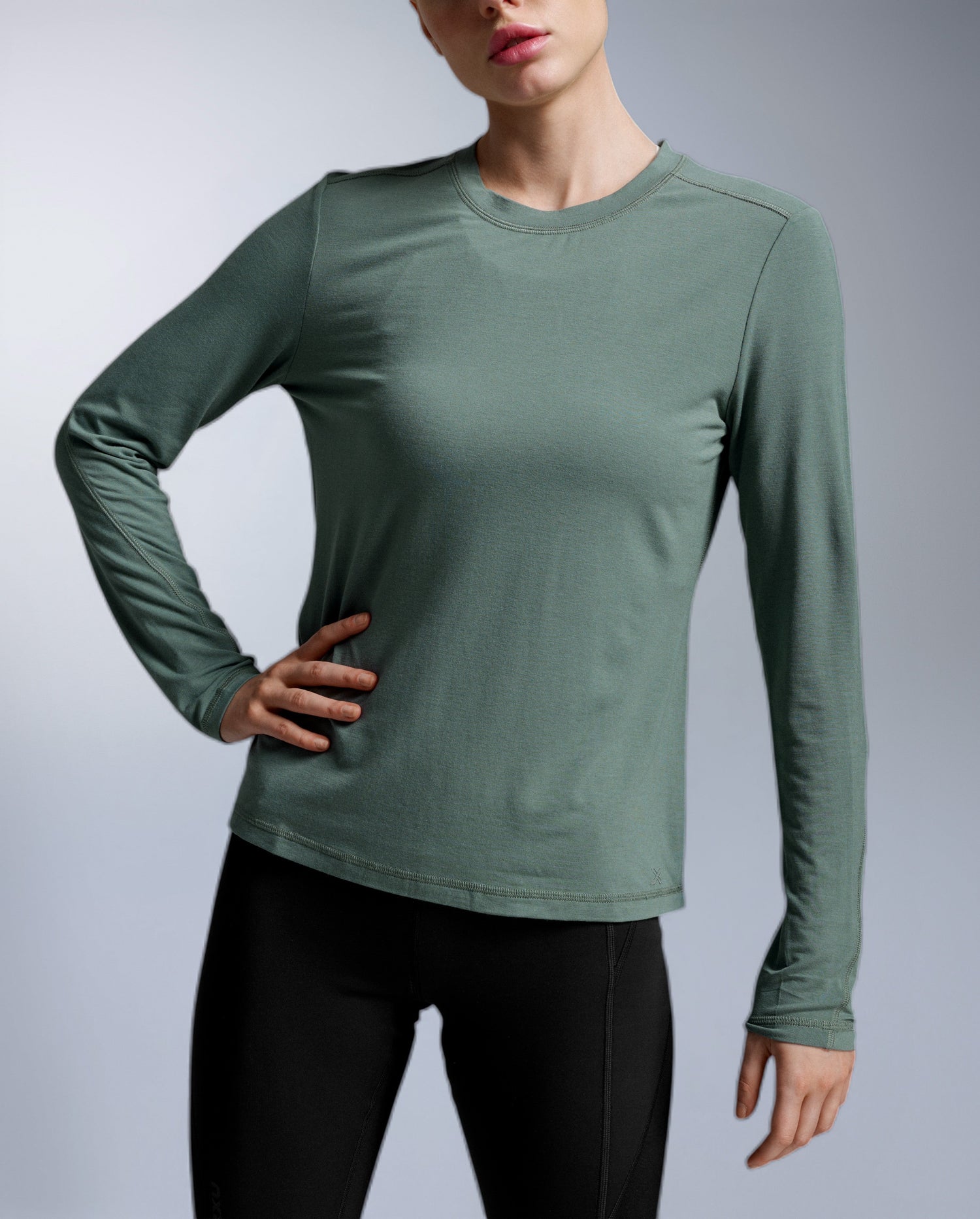 Ignition Wool Long Sleeve, Olive Leaf/Olive Leaf