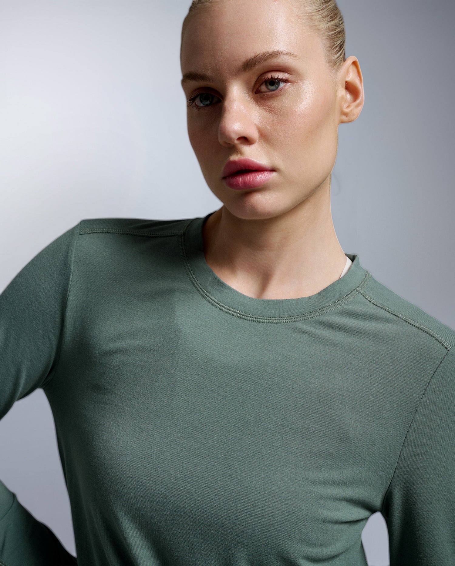 Ignition Wool Long Sleeve, Olive Leaf/Olive Leaf