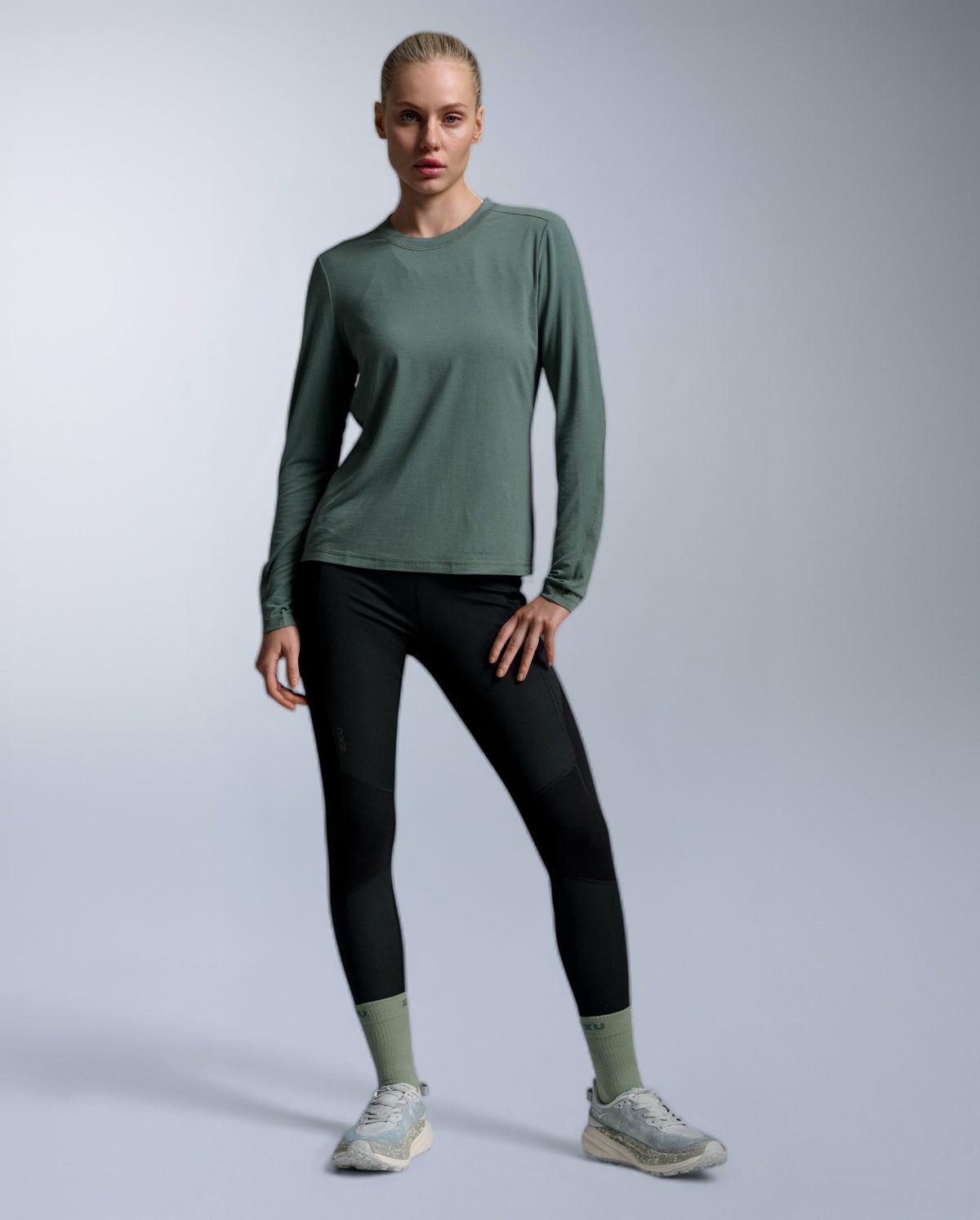 Ignition Wool Long Sleeve, Olive Leaf/Olive Leaf