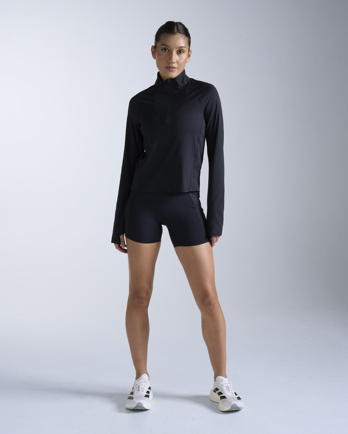Aero Trail 1/2 Zip, Black/ Black Reflective