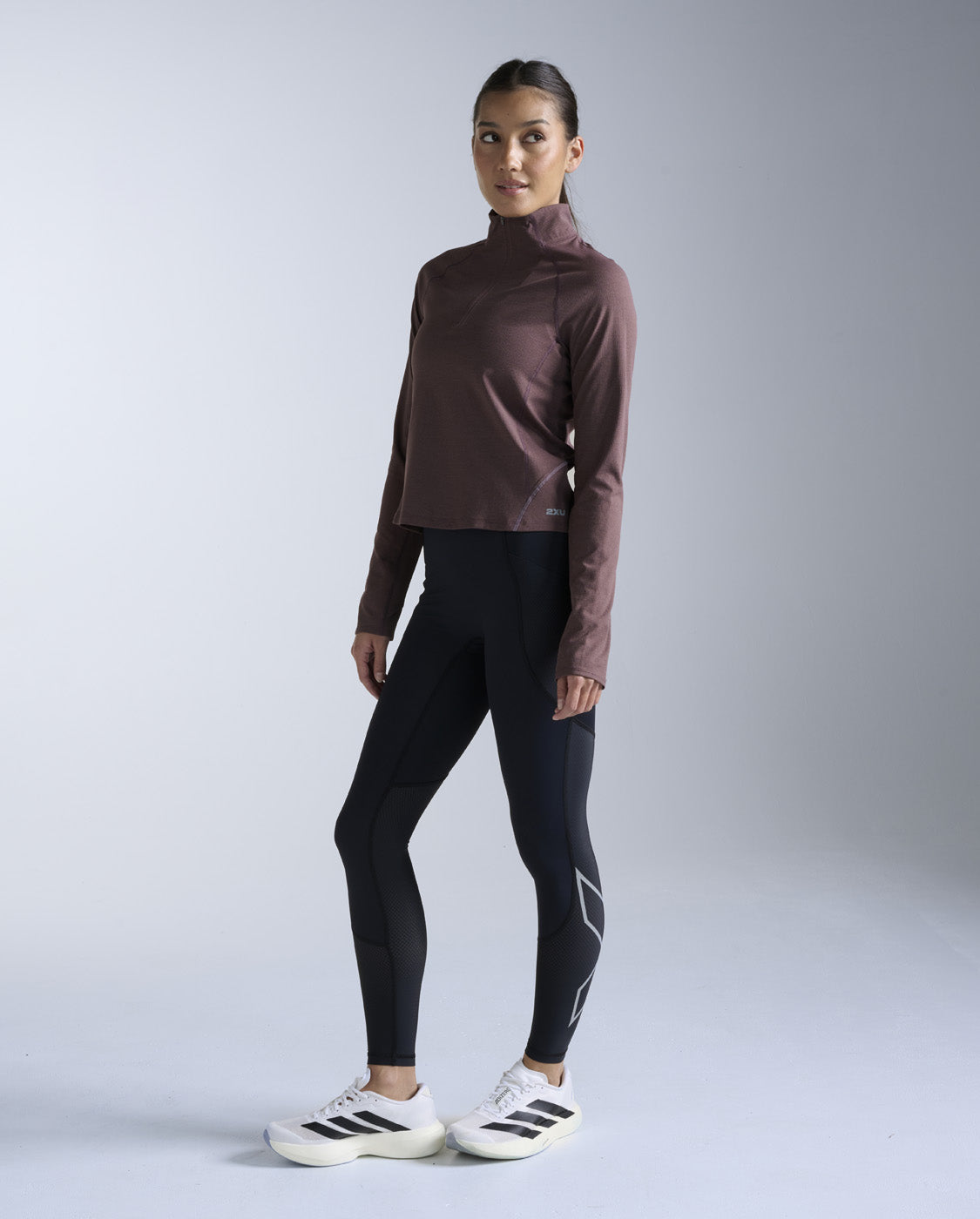 Aero Trail 1/2 Zip, Currant/Silver Reflective