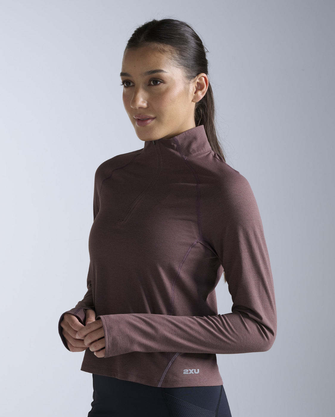 Aero Trail 1/2 Zip, Currant/Silver Reflective