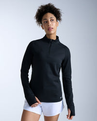 Ignition Haptic 1/4 Zip, Black/Silver Reflective