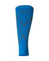 X Compression Calf Sleeves, Vibrant Blue/Grey