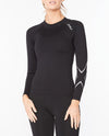 IGNITION COMPRESSION LONG SLEEVE - BLACK/SILVER